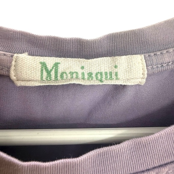 Monisqui Size S Italian Tee Shirt Bundle Green Purple 100% Cotton Natural Dye - Picture 4 of 14